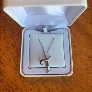 “T” initial necklace